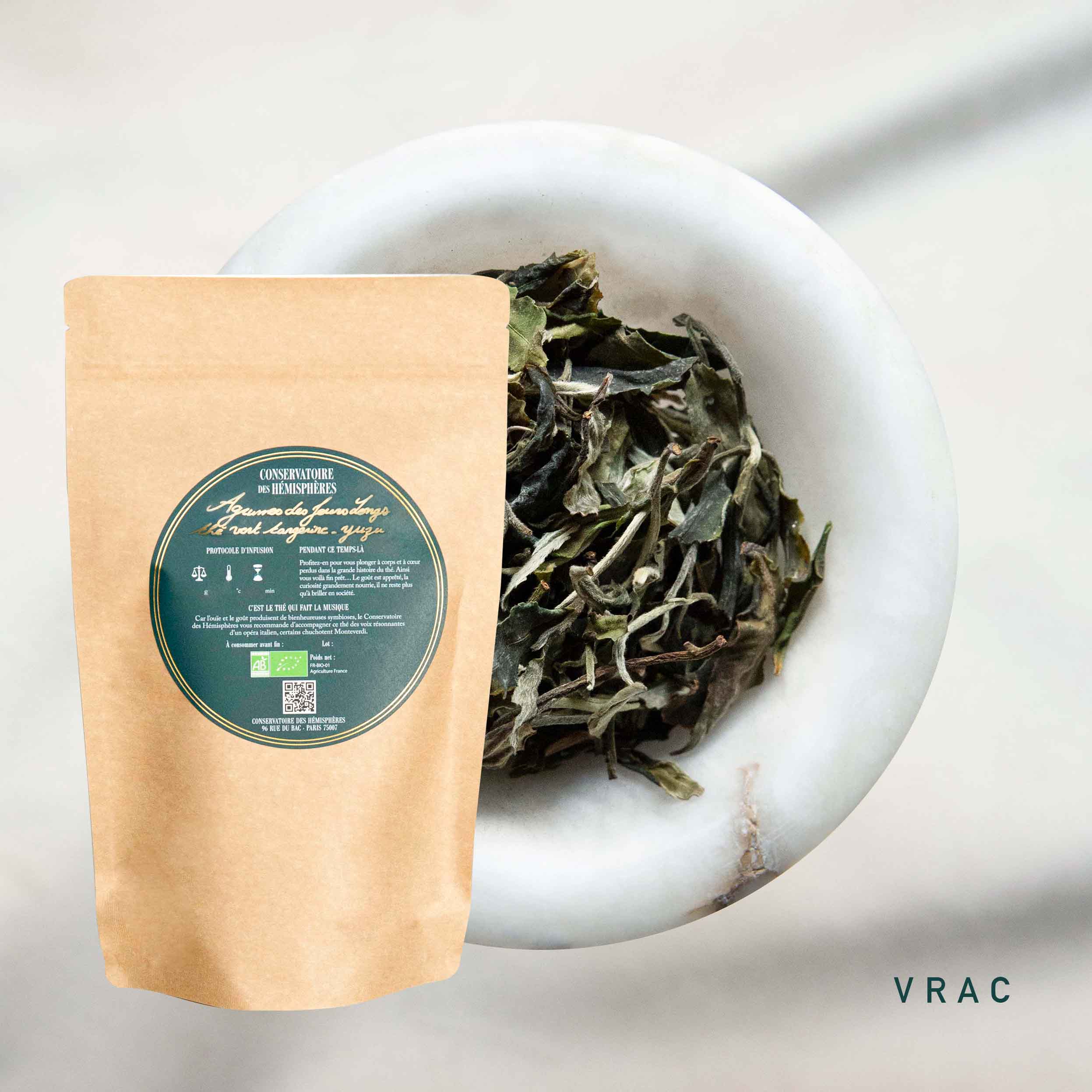 BAI MU DAN Thés d'origine et Grands Crus Conservatoire des Hémisphères Thés