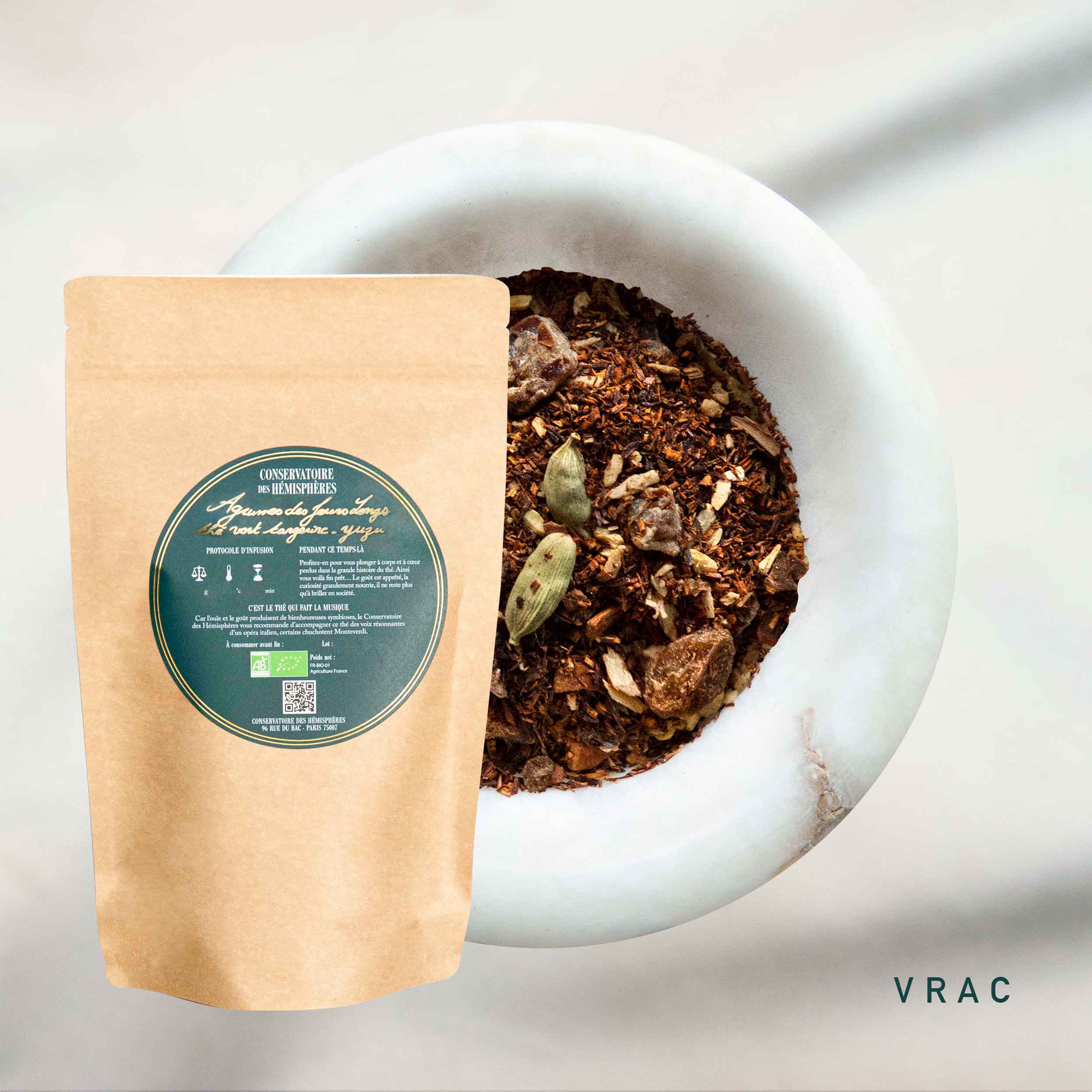 TERRE DE SIENNE BIO Infusions et Roiboos Conservatoire des Hémisphères Thés