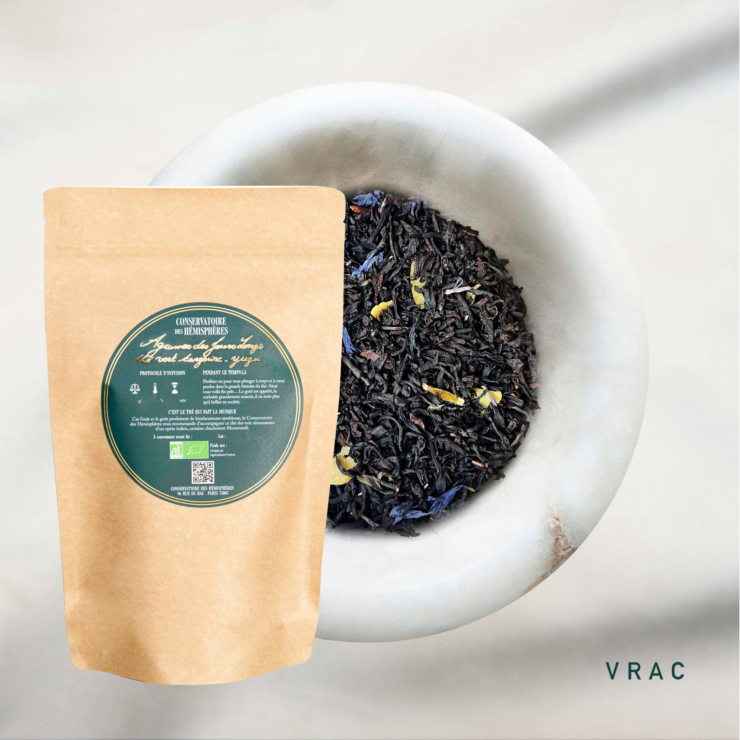 RIVE DROITE Thés parfumés Conservatoire des Hémisphères Thés